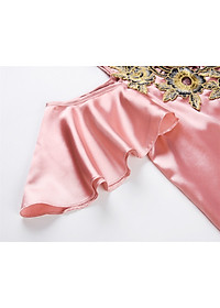 Áo trễ vai nữ thiêu hoa dành cho người mập