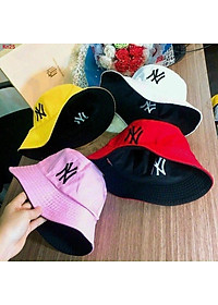 Mũ bucket nam nữ nón tai bèo thêu chữ cực xinh, mũ quốc dân vành tròn vải thoáng khí, chất vải cotton dày mịn
