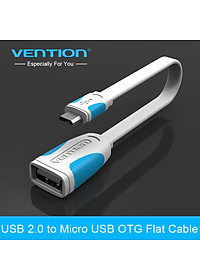 Cáp USB OTG Vention dài 25cm kết nối điện thoại, máy tính bảng với các thiết bị như chuột, bàn phím, USB... - Hàng chính hãng