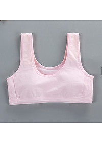 Bộ 5 áo lót học sinh nữ vải cotton dây to bản đệm vải cố định không gọng không lộ thích hợp bé gái cấp 1, cấp 2 - ao lot hoc sinh nu