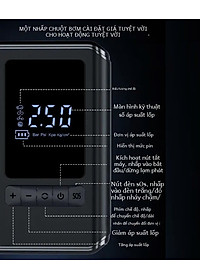 Máy Bơm Lốp Xe Máy Xe Đạp Không Dây Thế Hệ Mới 2025 150PSI LED Display Nhỏ Gọn Mạnh Mẽ Tự Động Ngắt Khi Đủ Hơi