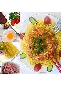 Bún bí đỏ (mì gạo bí đỏ) Nguyên Minh 300gr, bún mì ăn kiêng eat clean