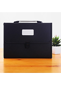 Cặp Đựng Tài Liệu Văn Phòng Phẩm NASI TL1003 nhiều ngăn khổ A4 13 ngăn phân trang tiện lợi tập file đựng lưu trữ hồ sơ văn phòng học sinh sinh viên túi đựng tài liệu nhựa PP cao cấp