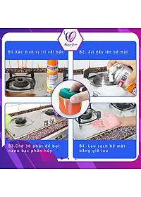 Bình xịt bọt tuyết tẩy rửa đa năng vệ sinh bếp Kitchen Cleaner, nhà tắm Bathroom Cleaner Master Store