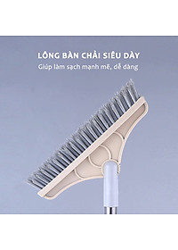 Cây chổi cọ sàn nhà vệ sinh dododios-S1 thông minh, bàn chải chà sàn nhà tắm và gạt nước đa năng cao cấp cán nhôm - Hàng chính hãng dododios