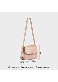 Túi Yuumy ( Thời trang nữ nắp gập size 20 - Túi đeo chéo da Verein YN198 )