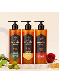 Dầu gội xả Kerasys Royal Propolis dành cho tóc mỏng yếu, tóc không vào nếp Hàn Quốc 500ml