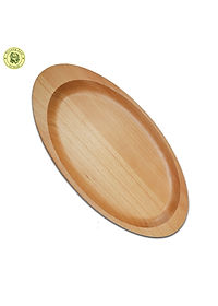 Khay Dĩa Gỗ Hình Oval Có Tay Cầm 30Cm TL75 - Đồ Gỗ Nhà Bếp Thương Hiệu Trường Sơn