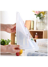 Combo 02 Hộp nhựa Nakaya 3L bảo quản thức ăn trong tủ lạnh, có nắp mềm - Hàng nội địa Nhật Bản