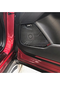 Ốp trang trí, bảo vệ màng loa dành cho xe Mazda CX-8, CX8 vân phay xước