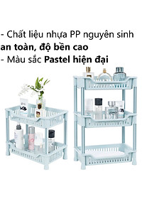 Kệ chữ nhật 2 Tầng , Kệ nhựa đựng đồ đa năng , kệ lắp ráp 2 tầng Việt Nhật 5538 - Hàng chính hãng ( Giao màu ngẫu nhiên) 