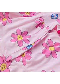 Bộ quần áo ngắn bé gái họa tiết Hoa hồng thun cotton - AICDBGUEOPHF - AIN Closet