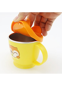 Đũa Inox xỏ ngón Hàn Quốc giúp bé tập gắp thức ăn Edison hình Pororo - Đồ dùng ăn dặm chính hãng 9644