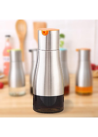 Chai rót nước mắm thủy tinh bọc inox 320ml VANDO phụ kiện nhà bếp
