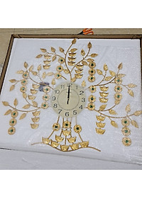 Đồng Hồ Trang Trí Treo Tường Nghệ Thuật Cao Cấp Shouse A23 hiện đại 3D kích cỡ lớn đẹp kim trôi treo phòng khách