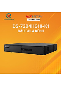 Đầu Ghi Hình Hikvision 4 Kênh DS-7204HGHI-K1 Turbo HD 4.0 DVR Vỏ Sắt – Hàng chính hãng