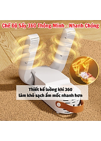 Máy Sấy Và Khử Trùng Giày có hẹn giờ Cao Cấp Làm Khô Siêu Nhanh - Loại Bỏ Khử Mùi Hôi Và Vi Khuẩn, Kiểu Dáng Nhỏ Gọn, Dễ Sử Dụng Máy Sấy Giày Dép Tất Găng Tay Mũ Bảo Hiểm Khử Khuẩn Bằng Tia UV An Toàn Tiện Dụng Thông Minh