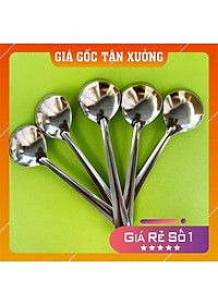 Muỗng các loại Inox chất lượng (Muỗng bầu, muỗng soup và muỗng cà phê) chất liệu 100% Inox bóng loáng kích thước 16x4cm