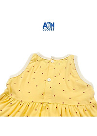 Đầm bé gái họa tiết Bi nhí vàng thun cotton - AICDBGF8URFV - AIN Closet
