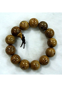 Vòng Tay Phong Thủy Nam Nữ - Vòng Tay Gỗ Đàn Hương 14mm