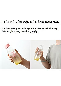 Bình nước nhựa Lock&Lock Milky dung tích 500ml BPA Free HAP654