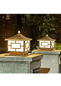 Đèn trụ cổng AKARED trang trí sân vườn độc đáo - kèm bóng Led chuyên dụng