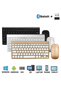 Bộ Bàn phím không dây mini K908 - đa kết nối bluetooth 5.0 + Usb wireless 2.4G cho máy tính laptop điện thoại