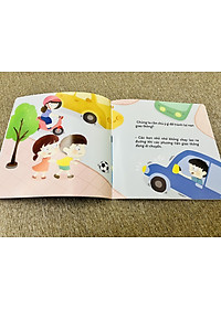 Bộ sách Cẩm nang an toàn cho bé 3 - 16 tuổi - Gồm 6 cuốn (an toàn khi Lạc đường, Động đất, Lũ lụt, Hỏa hoạn, Dịch bệnh, Tham gia giao thông) - Có file nghe