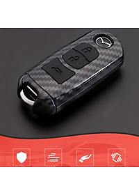 Bao da cacbon cao cấp bọc chìa khóa hãng xe  Mazda