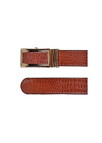 Bộ Ví & Thắt Lưng Nam Vân Cá Sấu Huy Hoàng HT2112-HT4115 (23 x 11,5 cm) - Nâu