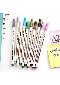 Bộ 10 cây bút nhũ vẽ trên ốp lưng, trang trí album ảnh, Scrapbook