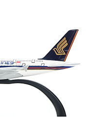Mô Hình Máy Bay Trưng Bày Airbus A380 Singapore Airlines Everfly (Trắng Xanh Đậm)