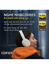 Tai nghe EDIFIER W820NB PLUS Bluetooth 5.0 | Chụp tai Chống ồn chủ động | Âm thanh chất lượng cao Hires | Chơi game - Hàng chính hãng