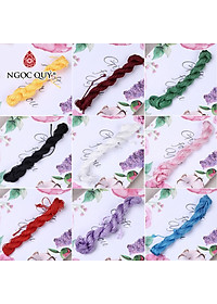 Bó 10m dây vải dù thắt dây handmade loại 1mm - Ngọc Quý Gemstones