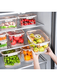 BỘ 3 HỘP THỰC PHẨM CHỮ NHẬT CAO CẤP KHÓA GÀI VIỆT NHẬT HOKORI - Hàng chính hãng (Giao màu ngẫu nhiên)