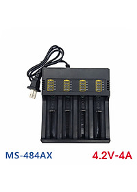 Đế sạc 4 pin 18650 3,7V- 4A tốc độ sạc nhanh dùng sạc pin đa năng có đèn led báo dung lượng
