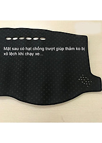 Thảm Taplo Nhung Lông Cừu Xe Toyota Veloz 2022 2023 Màu Đen Đế Có Chống Trượt, chuẩn form xe