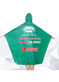 ÁO MƯA TRÙM CHỮ A, VẢI PVC CHỐNG THẤM SIÊU BỀN [LUCKY]