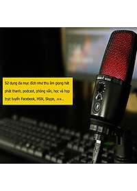 Micro thu âm cổng USB có Jack tai nghe Benmica B200 - Hàng chính hãng