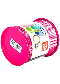Cốc Cắm Bút Kim Loại Deli, 91X98Mm - Xanh Dương / Hồng / Trắng - 1 Cái - 9153