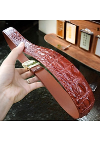 Thắt lưng da cá sấu LIỀN NGUYÊN TẤM. Không có vảy rất dễ sử dụng