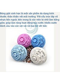 Bộ 2 Bóng Giặt Cầu Gai 11Cm Hỗ Trợ Giặt Đồ Siêu Sạch Chống Nhăn Quần Áo Bóng giặt quần áo, Banh giặt quần áo chống nhăn cỡ lớn 11cm khử khuẩn mùi ẩm mốc