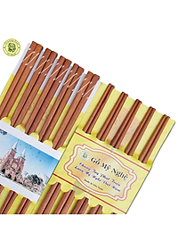 Đũa Gỗ Cẩm Cẩn Dây Đàn - Đồ Gỗ Nhà Bếp Thương Hiệu Trường Sơn ( 10 Đôi )