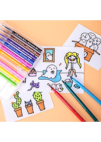 Bút màu nước ( Hộp nhựa ) Deli - 12 màu/24 màu - 1 hộp - EC10304/EC10324