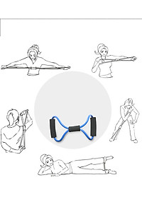 Dây Kéo Đàn Hồi Tập Thể Lực Đa Năng Vòng Số 8 Tienphatsmart