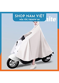 Áo Mưa Trùm Đầu Kiểu Poncho Không Che Đèn Xe