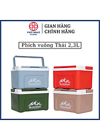 Phích vuông thái 2.3L 3932, Phích mini giữ nhiệt tiện lợi, Phích Đá giữ nhiệt lên đến 8h, Phích Đá Giữ Nhiệt Văn Phòng Việt Nhật cao cấp - Hàng Việt Nam