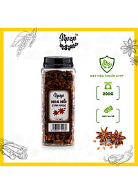 Hoa Hồi Nguyên Cánh Tự Nhiên Vipep Hũ Nhựa 200g