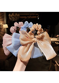 Dây buộc tóc nơ voan lụa xinh xắn HD142