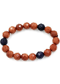 Vòng tay chuỗi hạt kim sa cắt giác 10 ly MS131